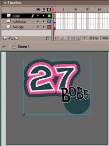 screenshot of movie timeline